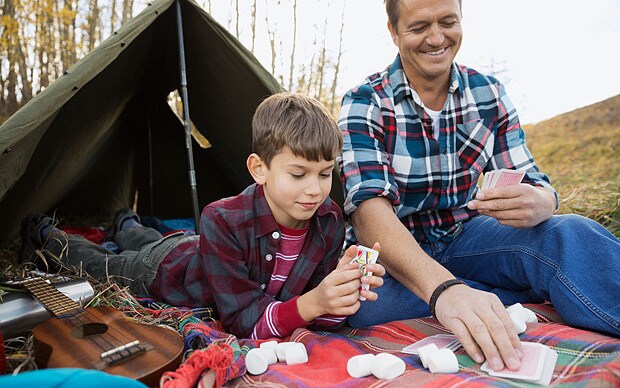 Do a digital detox on your family camping trip